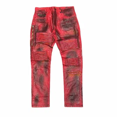 Rockstar Original Men's Rafael Jeans In Red Dark Wash In Multi