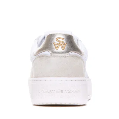 Shop Stuart Weitzman Sneakers In White