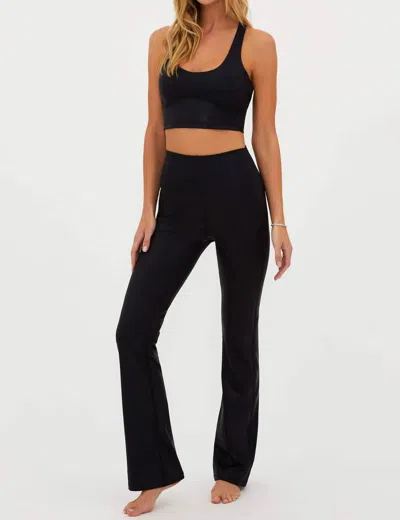 Beach Riot Myra Flare Legging In Onyx Houndstooth In Multi
