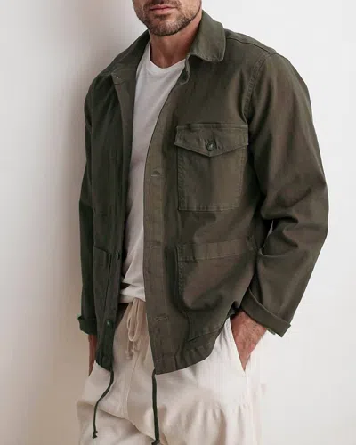 Velvet By Graham & Spencer James Canvas Utility Jacket In Flint In Grey