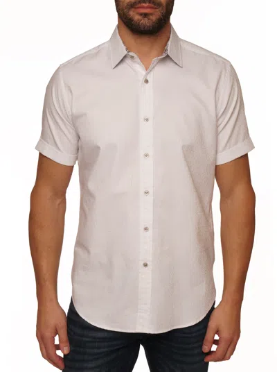 Robert Graham Windsor 2 Short Sleeve Button Down Shirt In White