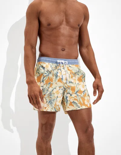 American Eagle Outfitters Ae 5" Floral Swim Trunk In Multi