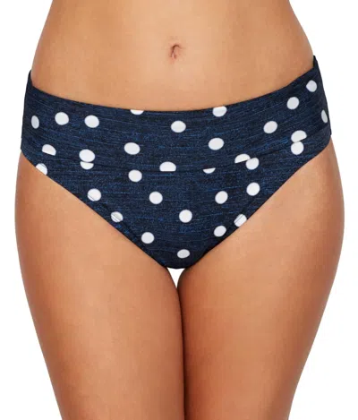 Miraclesuit Equinox Fold Over Bottom In Midnight Blue In Blue