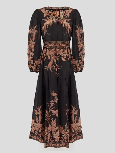 Shop Zimmermann Dresses In Blackbirdfloral