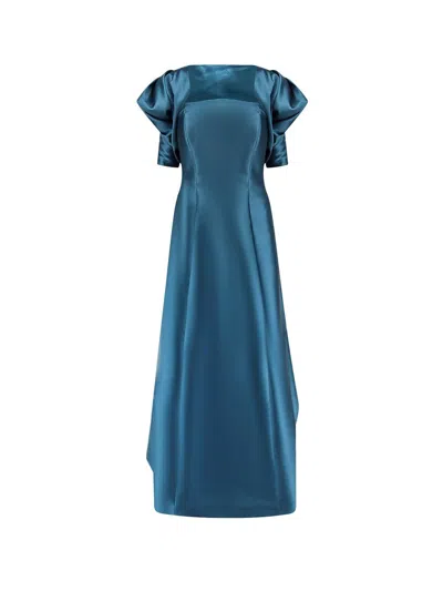 Shop Alberta Ferretti Dress In Blue