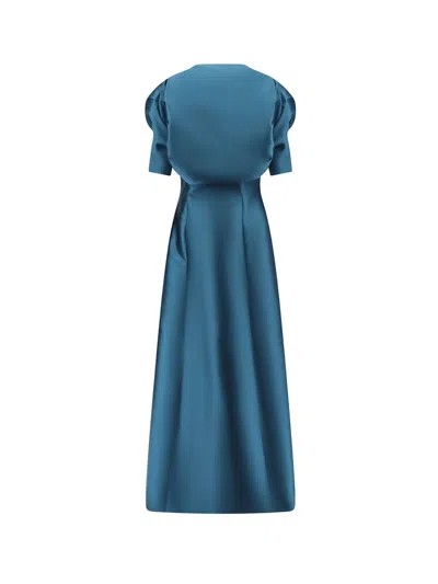 Shop Alberta Ferretti Dress In Blue