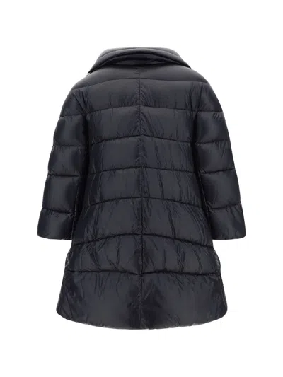 Herno Black High Neck Down Jacket In Black