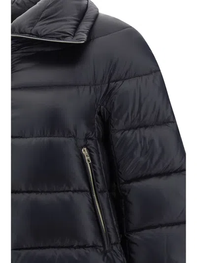 Herno Black High Neck Down Jacket In Black