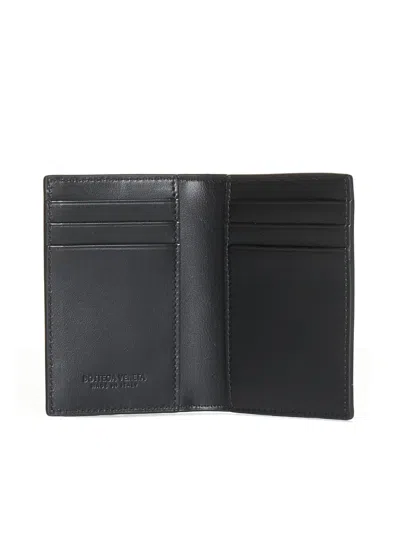 Bottega Veneta Intrecciato Medium Bi-fold Wallet With L-zip In Black