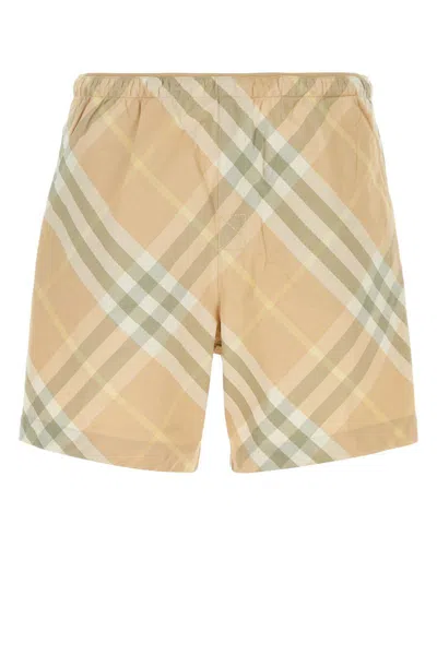 Shop Burberry Swimsuits In Flaxipcheck