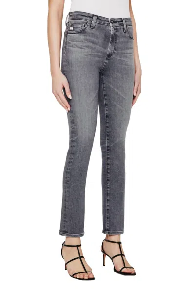 Ag Mari Chew Hem Ankle Straight Leg Jeans In Multi
