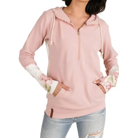 Ampersand Ave Half Zip Sweatshirt In Happily Ever After In Multi