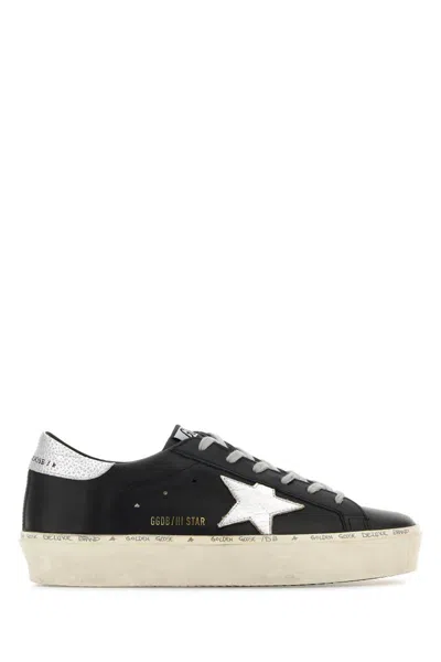 Shop Golden Goose Sneakers In Blacksilver