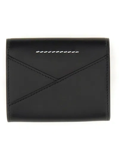 Shop Mm6 Maison Margiela Wallet With Logo In Black