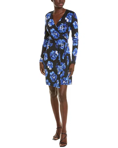 Diane Von Furstenberg New Julian Silk Wrap Dress In Blue