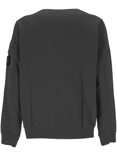 Shop Stone Island Sweaters In Lead Grey