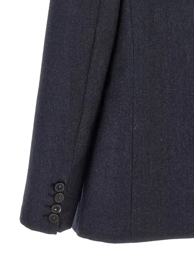 Stella Mccartney Single-breasted Wool Blazer Blazer And Suits In Blue
