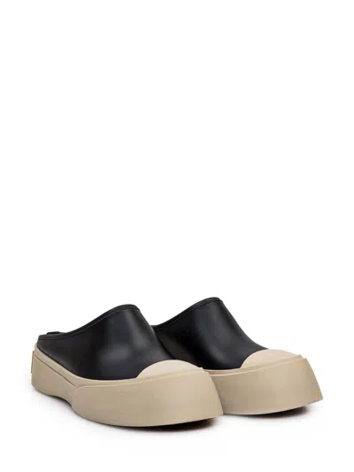 Shop Marni Mary Jane Sabot In Black