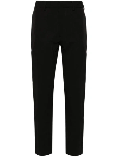 Shop Prada Mid-rise Cropped Trousers In Black