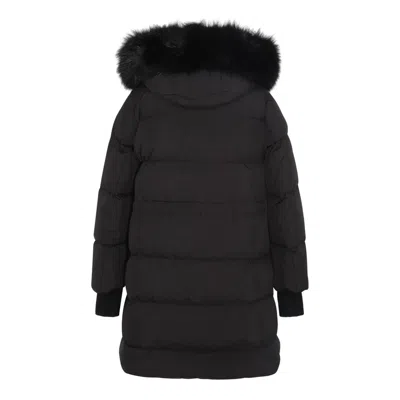 Moorer Black Wool Down Jacket In Black