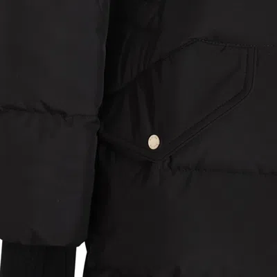 Moorer Black Wool Down Jacket In Black