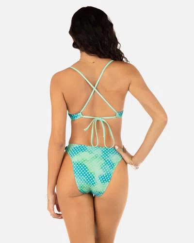 Inmocean Women's Color Wash Mesh Cheeky Scoop Bottom In Sky