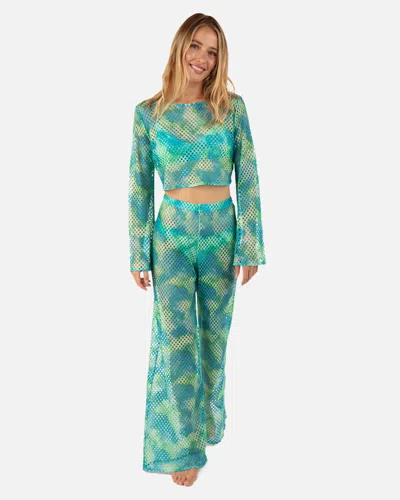 Inmocean Women's Color Wash Mesh Beach Pants In Sky