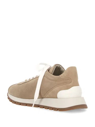 Shop Brunello Cucinelli Sneakers In Brown