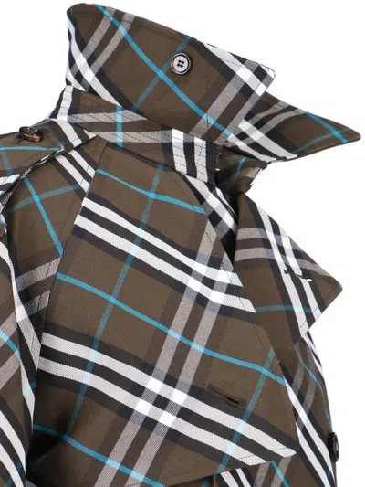 Shop Burberry Multicolor Trench Coat