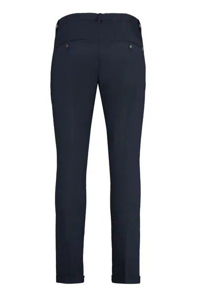 Dondup Gaubert Pants In Blue Cotton In Blue