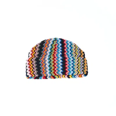 Missoni Chic Geometric Fantasy Multicolor Hat In Multicolor