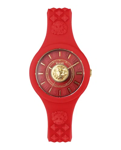 Versus Fire Island Lion Strap Watch In Multi