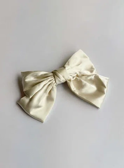 Princess Polly Walters Hair Bow In Beige