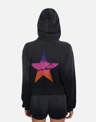 Lauren Moshi Lachelle Ombre Cracked Star In Jet Black Ombre
