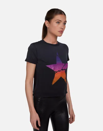 Lauren Moshi Ursula Ombre Cracked Star In Jet Black Ombre
