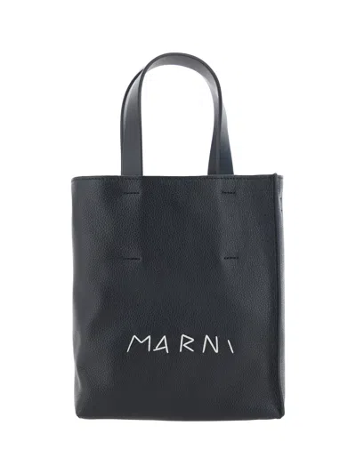 Shop Marni Borsa A Spalla In Black