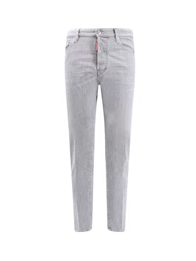 Shop Dsquared2 Cotton Trouser With Back Logo Patch