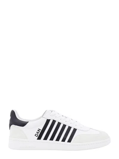 Shop Dsquared2 Leather And Suede Sneakers