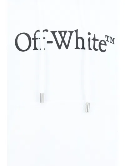 Shop Off-white Big Bookish Skate Hoodie In White Black