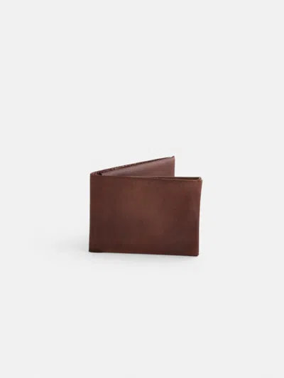 Alex Mill Maximum Henry Bifold Wallet In Dark Brown