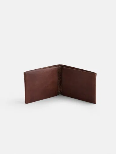 Alex Mill Maximum Henry Bifold Wallet In Dark Brown