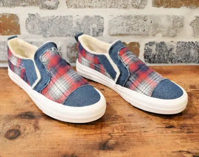 Very G Women's Gypsy Jazz Sandy Fashion Sneakers In Navy/red In Multi