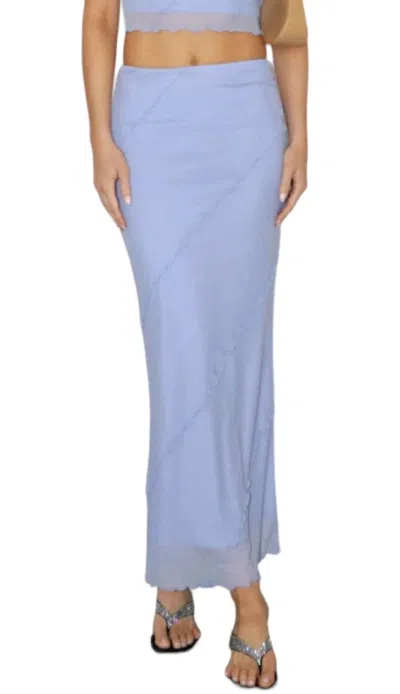 Bailey Rose Lola Mesh Maxi Skirt In Lavender In Purple