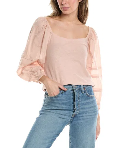 Nation Ltd Emmeline Pintuck Top In Brown
