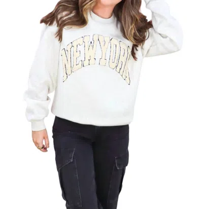 Miou Muse On The Way To You Sweatshirt In Melange Grey In Grey