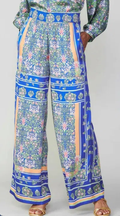CURRENT AIR CURACAO PANT IN GREEN- BLUE MULTI 
