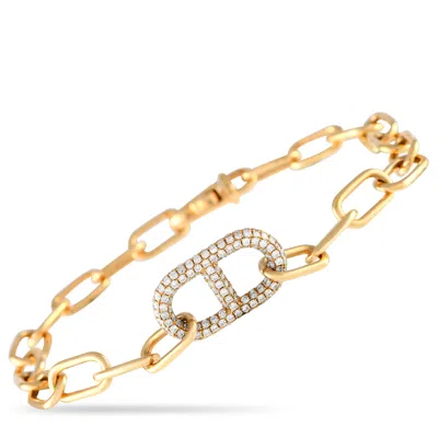 Non Branded Lb Exclusive 18k Yellow Gold 1.50ct Diamond Bracelet Alb-17708-y In Gold