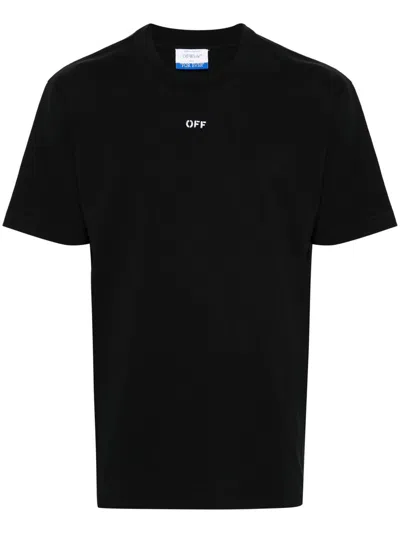 Shop Off-white Off White T-shirts And Polos In Black Whit