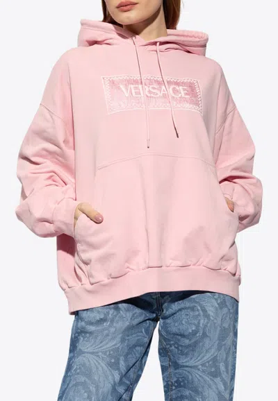 Versace Woman Sweatshirt Pink Size 8 Cotton In Pink