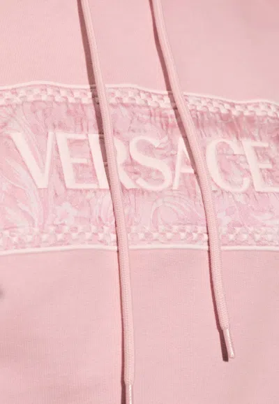 Versace Woman Sweatshirt Pink Size 8 Cotton In Pink